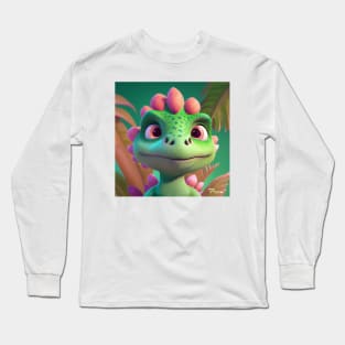 Baby Dinosaur Dino Bambino - Flora Long Sleeve T-Shirt